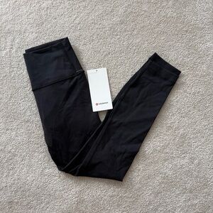 Lululemon Wunder Under Hi-Rise 7/8 Tight *Full-On Luon 25" Black size 4